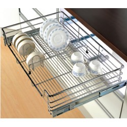 Bowl & Plate Pull Out Basket Unit (800mm)
