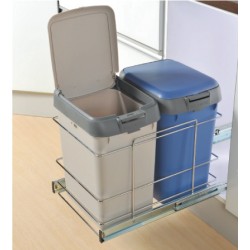 A09840DSC Door Mounted Double Waste Bin