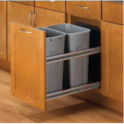 KV Double Waste Bin, Under-Mount with Soft Closing