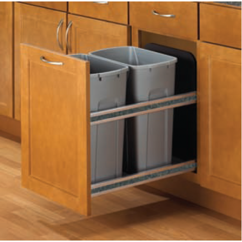 KV Double Waste Bin, Under-Mount with Soft Closing
